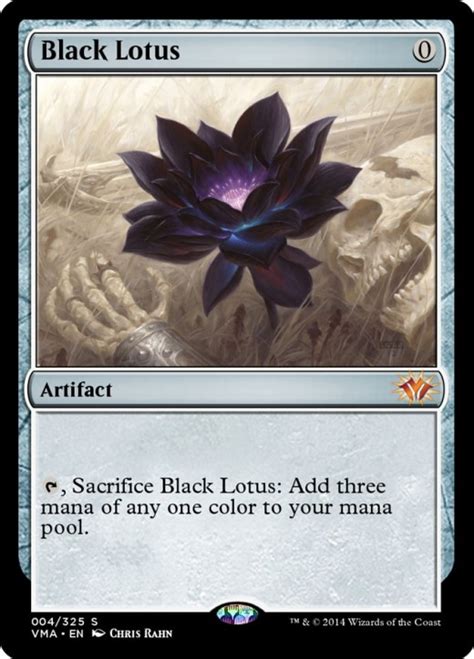 Black lotus magic card for sle